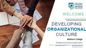 Developing Organizational Culture